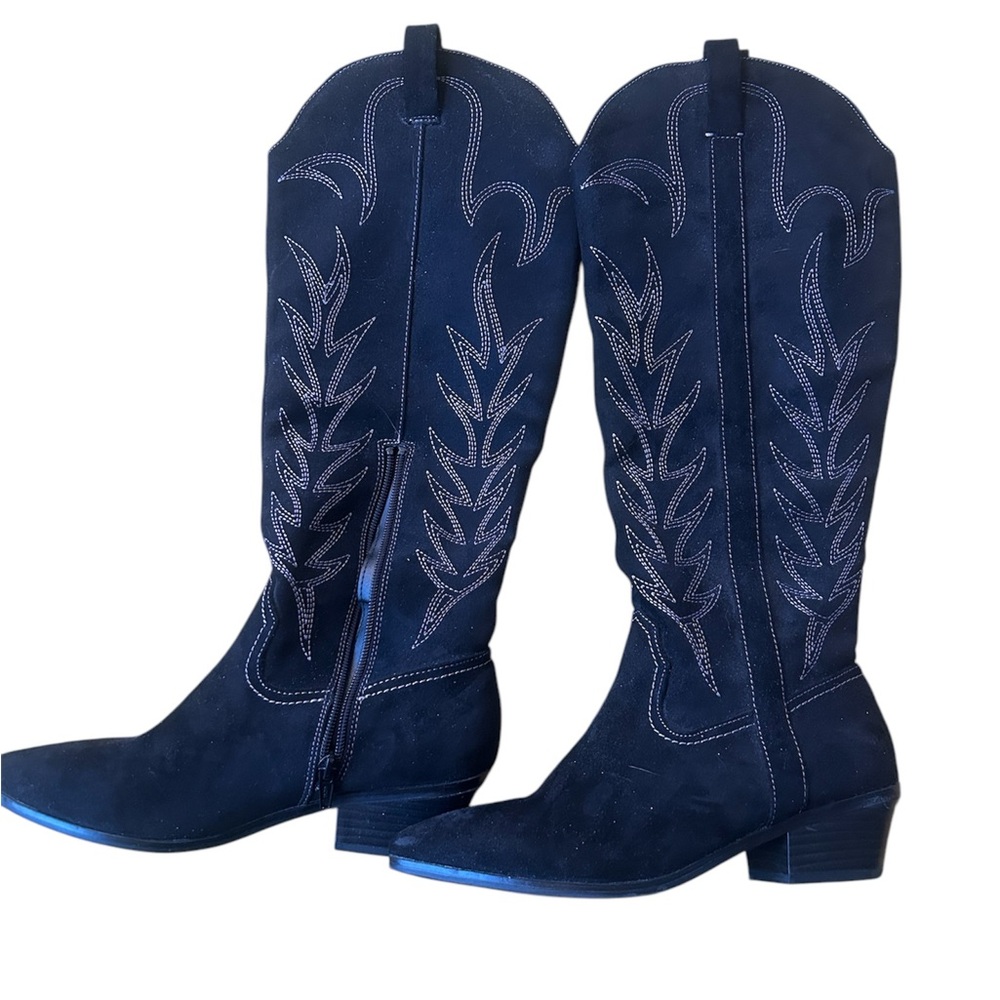 A New Day Women's Black Western Boots